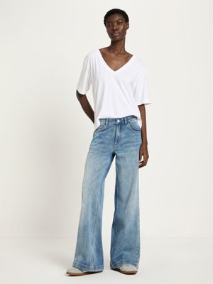 Marlene leve&auml;t farkut, stonewash blue denim