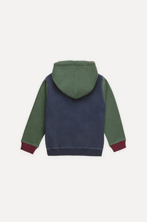 Lasten color block huppari, 100% luomupuuvilla