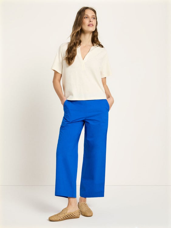 T-paita polo-kauluksella, hamppu/luomupuuvilla