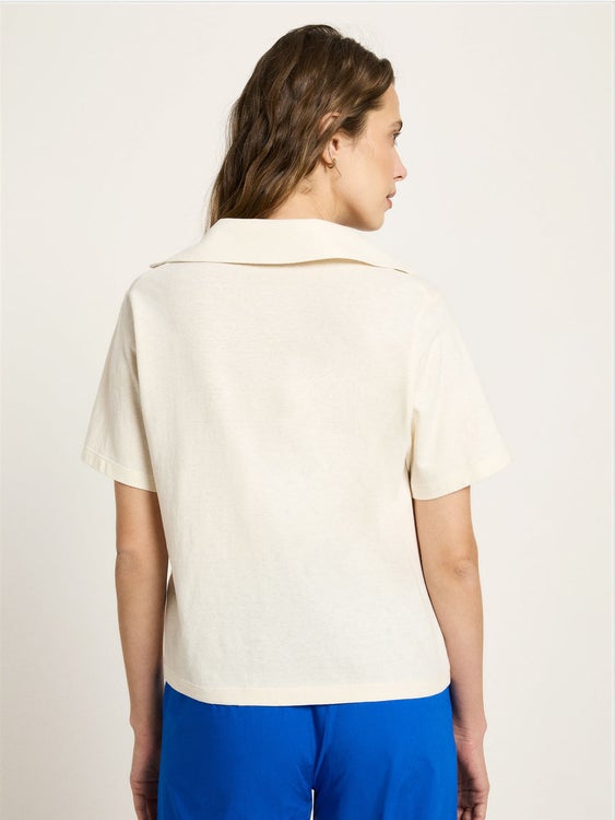 T-paita polo-kauluksella, hamppu/luomupuuvilla