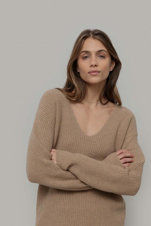 Ester V-neck kashmirneule